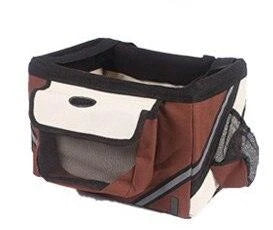 Deluxe Bike Pet Carrier - A stylish and secure way to transport your furry friend on bike rides and outdoor adventures