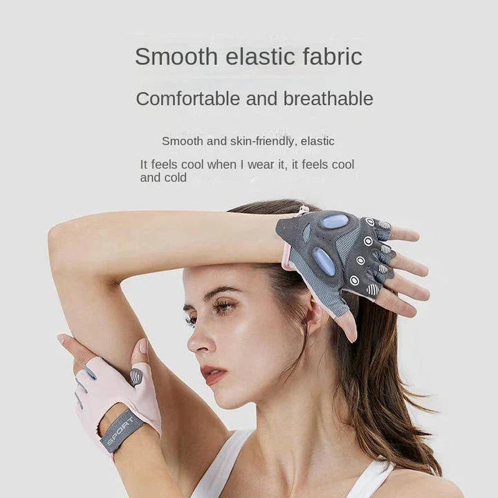Reflective multi-purpose fitness gloves with liquid silicone material and reflective strips for enhanced grip and visibility during workouts