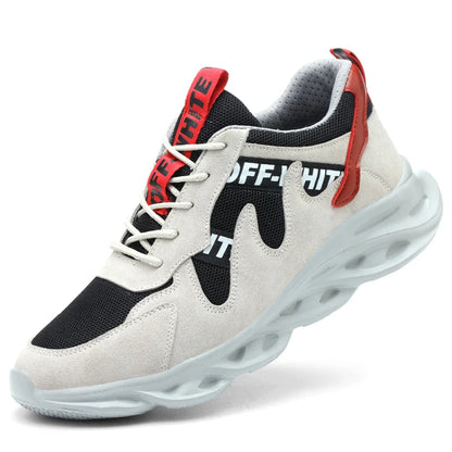 Lightweight, anti-static casual shoes with breathable cloth upper and durable rubber sole for all-day comfort and style.