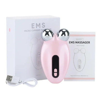 Professional Facial Microcurrent Roller for Lifting and Reducing Double Chin