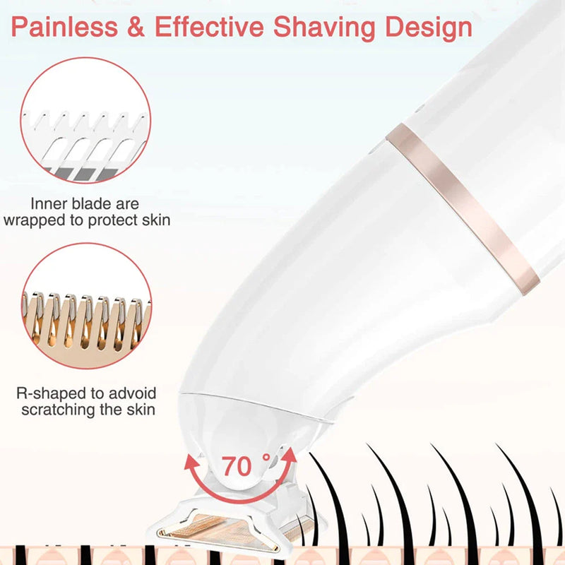 Hhomeenjoy 5-in-1 Electric Shaver and Hair Removal Kit for Effortless Grooming