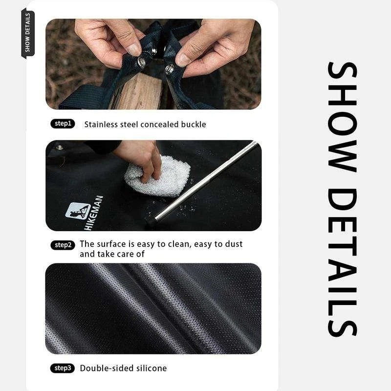 Trendha Fireproof Hexagonal Mat for safe and convenient outdoor activities like camping, barbecues, and more