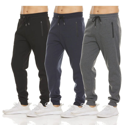 Men's sports casual zipper ankle trousers in various colors for running, fitness, and other active pursuits