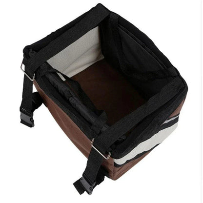 Deluxe Bike Pet Carrier - A stylish and secure way to transport your furry friend on bike rides and outdoor adventures