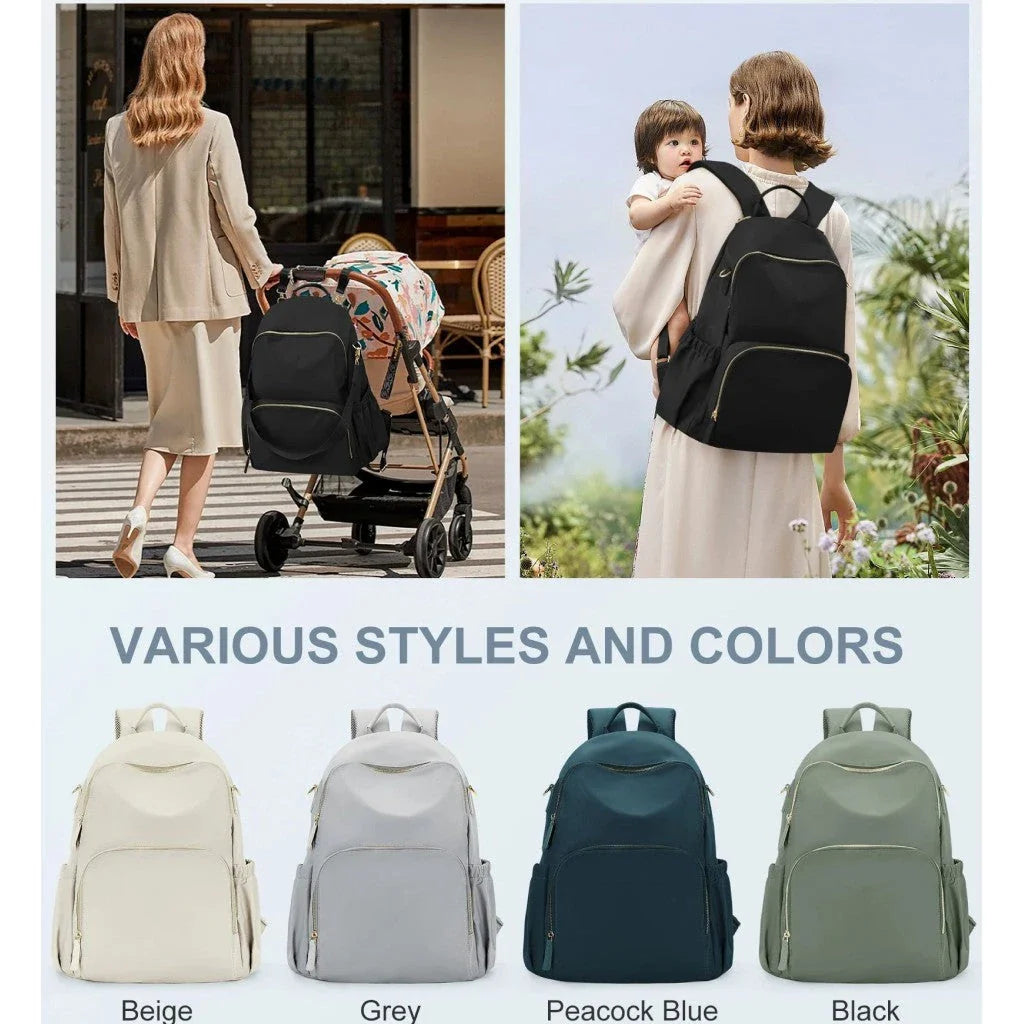 Premium Diaper Bag Backpack with Spacious Main Compartment, Insulated Bottle Pockets, and Comfortable Straps