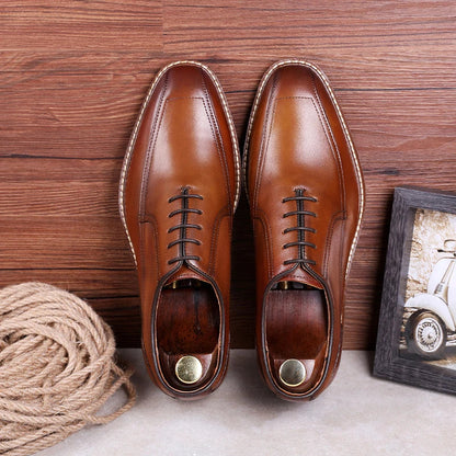 Premium Leather Retro Sneakers for Men in Black - Durable Cowhide Upper, Composite Sole, Versatile Everyday Wear