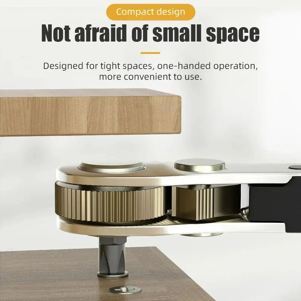 Compact Ratchet Wrench Screwdriver with Magnetic Adsorption for Precise Repair Work in Tight Spaces