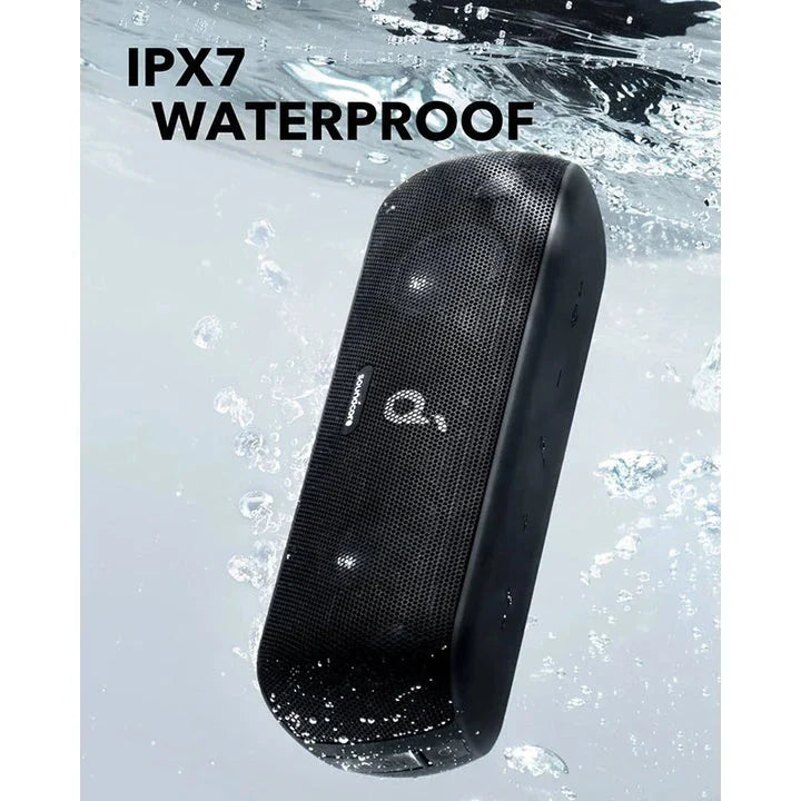 30W Hi-Res Motion+ Bluetooth Speaker with extended bass, treble, and wireless stereo pairing capabilities