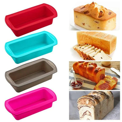 Vibrant silicone cake mold in grey color, used for baking colorful and creative desserts