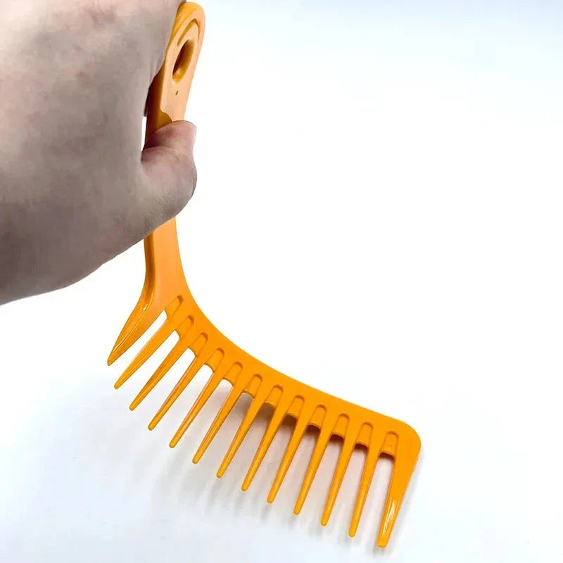 Trendha Heat-Resistant Wide-Tooth Comb for Smooth, Manageable Curly Hair