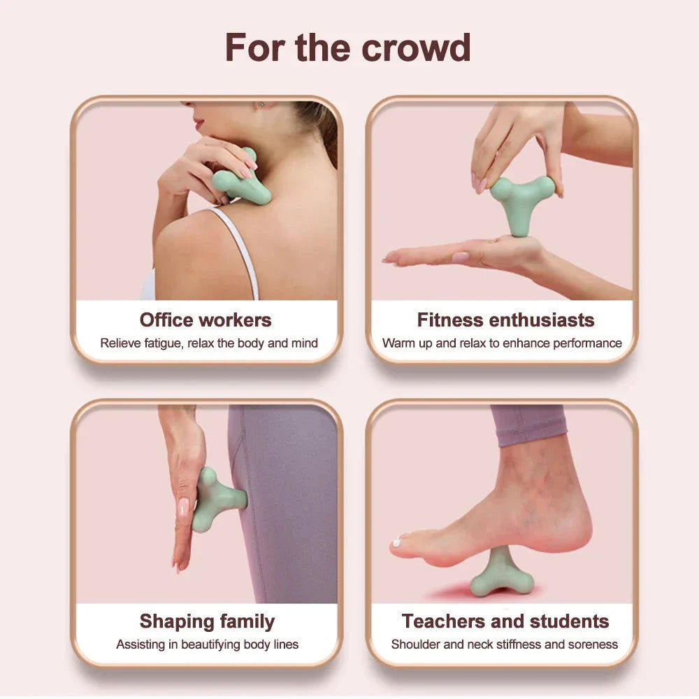 Deep Tissue Massage Ball with Unique Quadrangular Design for Targeted Muscle Relief