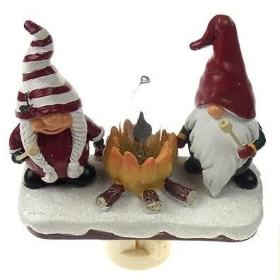 Cozy Christmas night lamp with warm, inviting glow and bonfire-inspired design