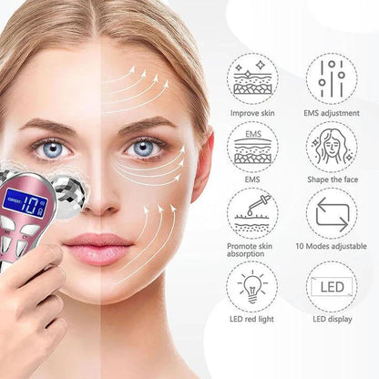 4D Microcurrent Face & Body Lifting Massager for skin tightening, wrinkle reduction, and body contouring