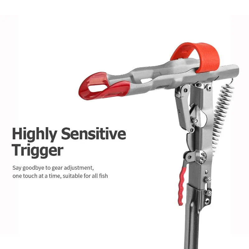 Automatic Sea Fishing Rod Holder with Stainless Steel Construction and Universal Turret Design