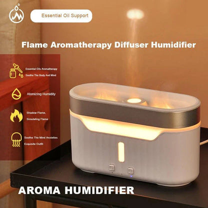Elegant Jellyfish Flame Humidifier with 3D Lighting Effects, Mist, and Aromatherapy Capabilities