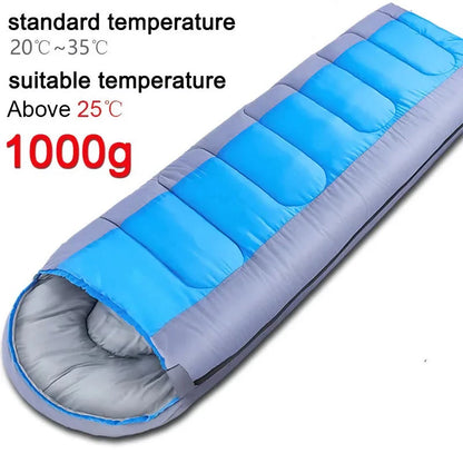 Lightweight Waterproof Envelope Sleeping Bag with Durable Terylene Fabric and Fleece Lining for Outdoor Adventures