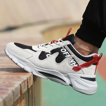 Lightweight, anti-static casual shoes with breathable cloth upper and durable rubber sole for all-day comfort and style.