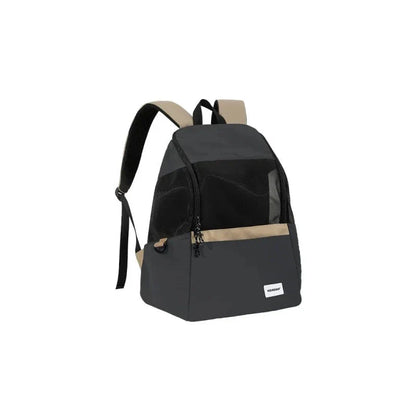 Breathable canvas lightweight backpack for cats and small dogs to accompany owners on outdoor adventures and travels