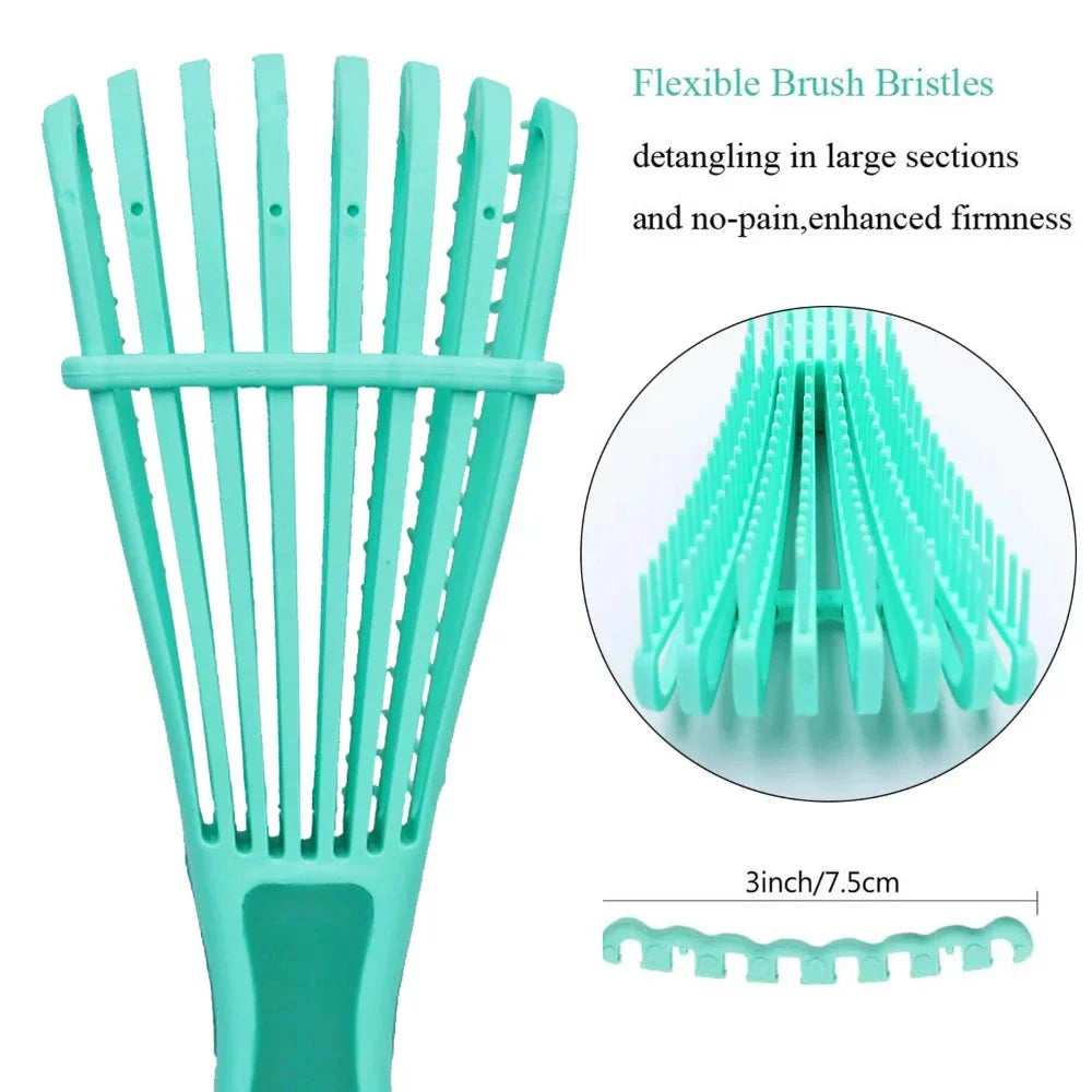 Detangling Hair Brush and Scalp Massager for Travel - Compact, Durable, and Designed for Efficient Detangling