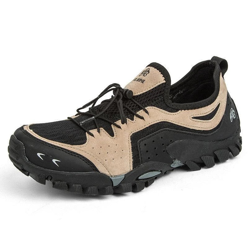 Couple Summer Hiking Outdoor Mesh Shoes with breathable mesh upper and rubber sole for comfortable outdoor adventures