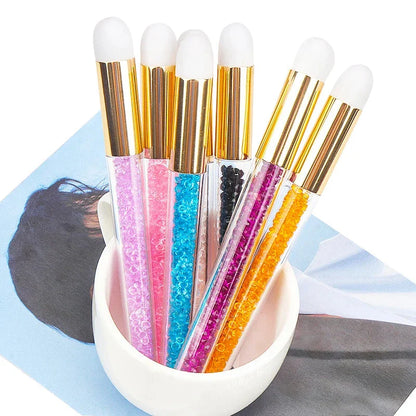 Multipurpose Crystal Eyelash and Nose Cleansing Brush - Soft, Dense Bristles for Gentle Deep Cleaning