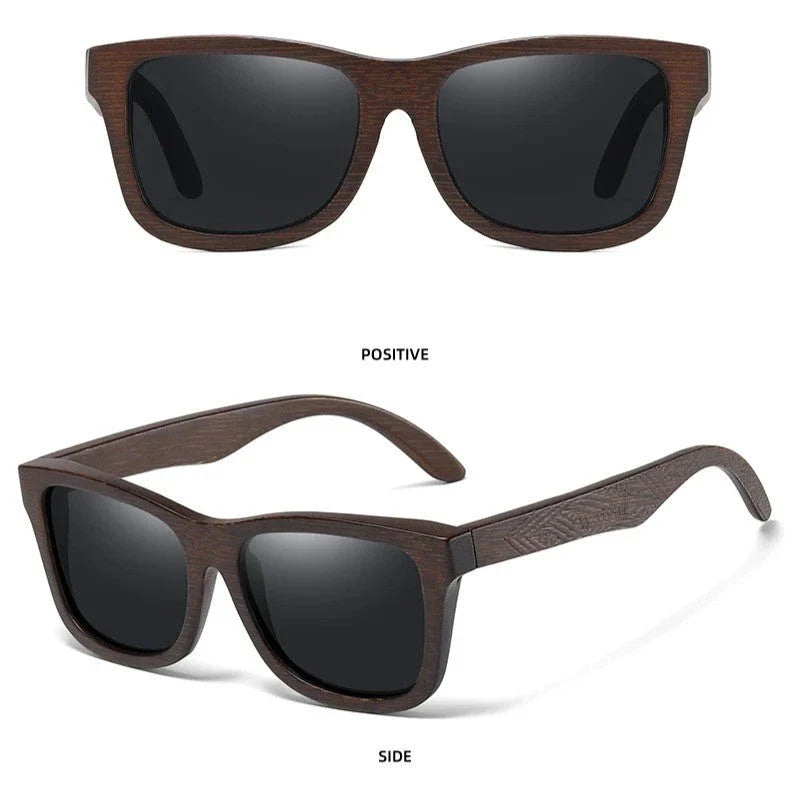 Handcrafted Bamboo Sunglasses with Polarized Lenses and Gift Box