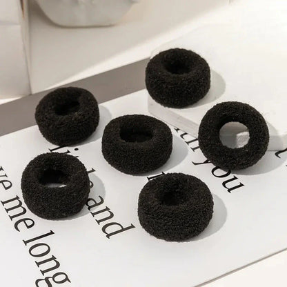 6 Pack of Stylish High Elastic Hair Bands in Solid Colors for Women's Hairstyles