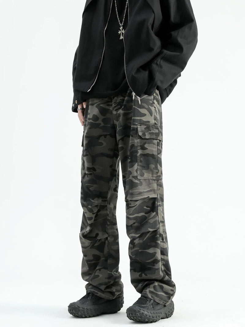 Hhomeenjoy Stylish Paratrooper Denim Trousers: Rugged Comfort for Any Adventure