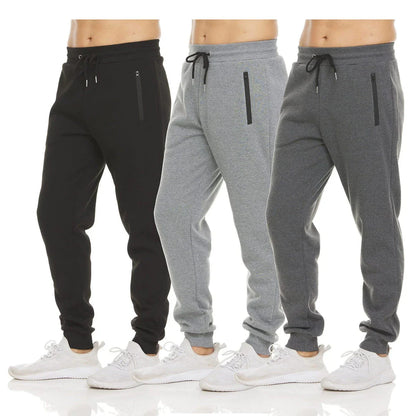 Men's sports casual zipper ankle trousers in various colors for running, fitness, and other active pursuits