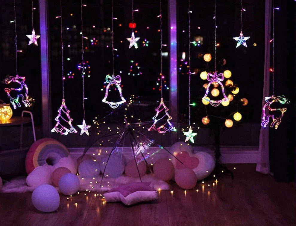 A Christmas decoration pendant night light with warm, cozy lighting and a festive design.