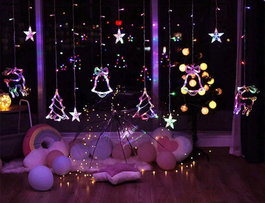 A Christmas decoration pendant night light with warm, cozy lighting and a festive design.