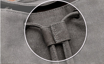 Durable canvas backpack with spacious 20-35L capacity, convenient draw-string closure, and unisex design for everyday use