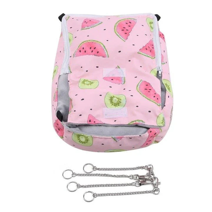 Cozy cotton pet bed in green color, ideal for small animals like cats, dogs, and rabbits