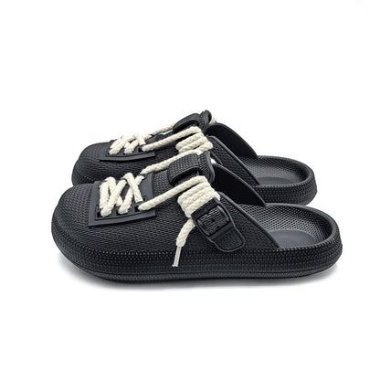 Men's summer beach outdoor non-slip slippers in various colors with cushioned EVA soles and non-slip rubber outsoles