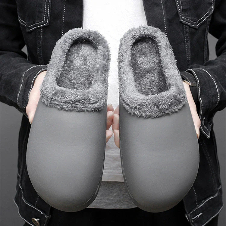 Cotton-padded Baotou slippers in various colors and sizes, providing comfort and style for casual everyday wear.