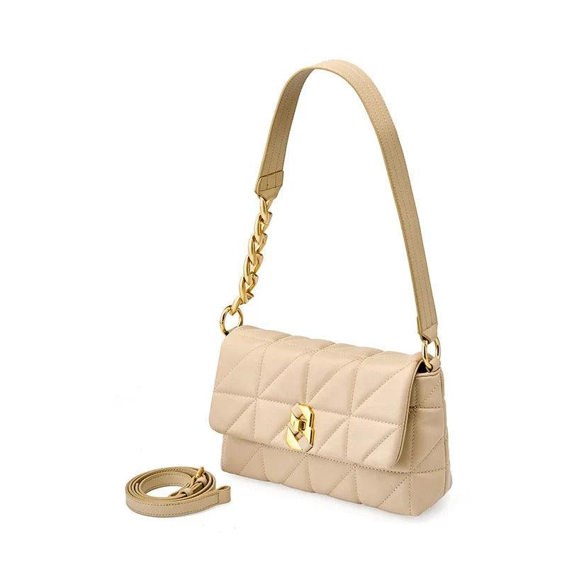 Trendha Premium Genuine Leather Crossbody Bag in White - Versatile, Durable, and Stylish Accessory for Modern Women