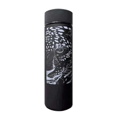 Premium insulated thermos with a sleek deer print design, keeping beverages hot or cold for up to 12 hours