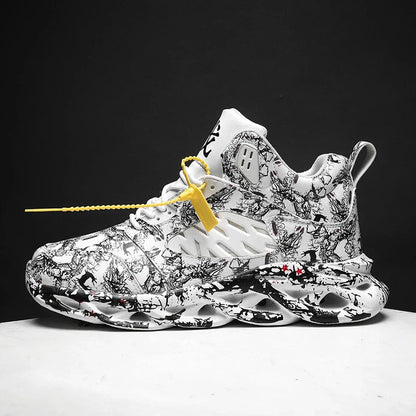 Premium men's winter basketball shoes with microfiber upper and rubber sole for performance and style
