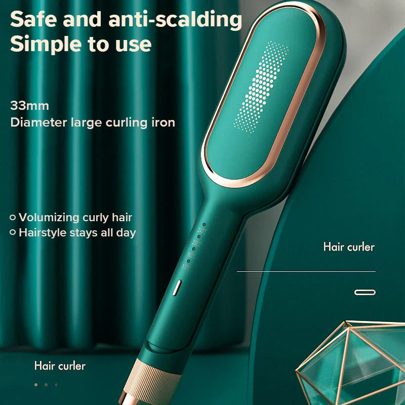 Automatic Rotation Hair Curler with Negative Ion Technology for creating beautiful, bouncy curls at home