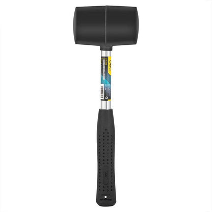 16oz Double-Sided Rubber Hammer with Steel Handle for Precise Strikes in Home Improvement and DIY Projects