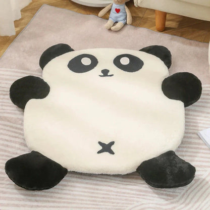 Cozy and stylish panda-themed pet bed with soft, non-slip, and machine-washable features