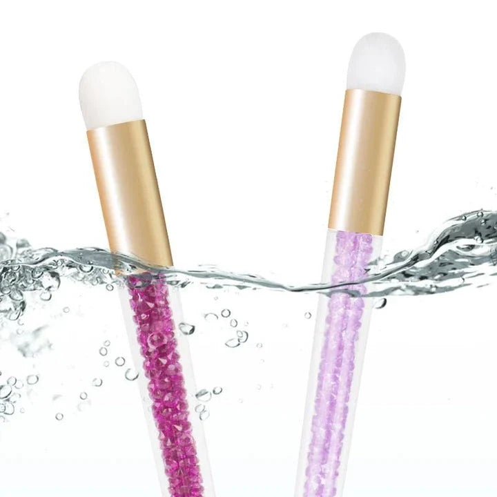 Multipurpose Crystal Eyelash and Nose Cleansing Brush - Soft, Dense Bristles for Gentle Deep Cleaning