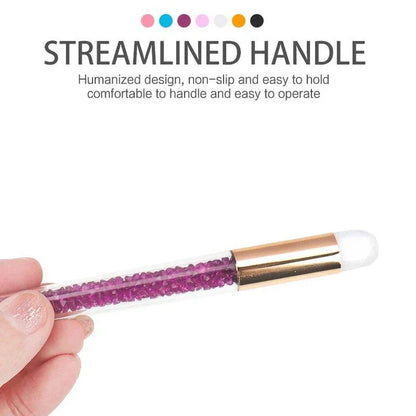 Multipurpose Crystal Eyelash and Nose Cleansing Brush - Soft, Dense Bristles for Gentle Deep Cleaning