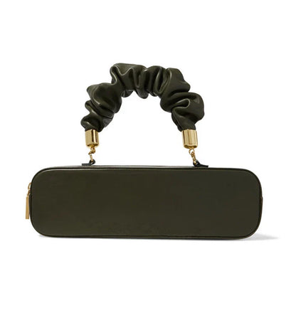 Chic Long Shoulder Diagonal Bag in Beige, Black, Dark Green, and Brown Colors