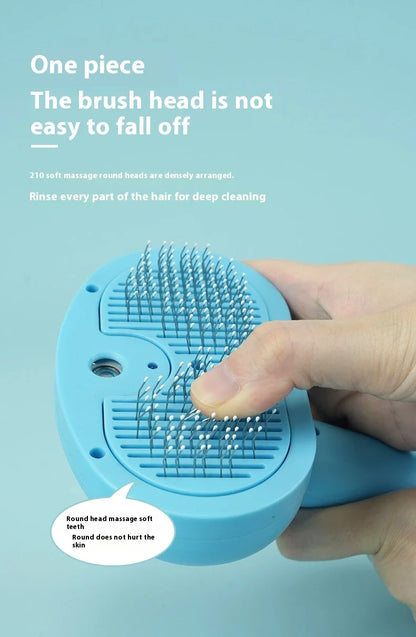 Rechargeable Pet Hair Removal Comb with Spray Cleaner - Effortlessly remove stubborn pet hair and keep your furry friend's coat fresh and healthy.