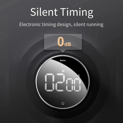 Multi-Function Magnetic Kitchen Timer with Digital Countdown and Stopwatch for Cooking, Exercising, and Time Management