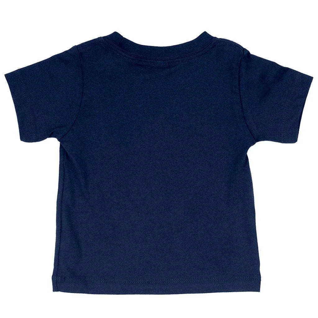Adorable Bye Felicia baby t-shirt made with soft Airlume cotton for comfortable fit from 3-24 months