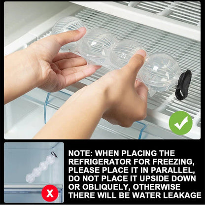 4-Hole Ice Ball Mold for Whiskey, Cocktails, and Other Chilled Drinks