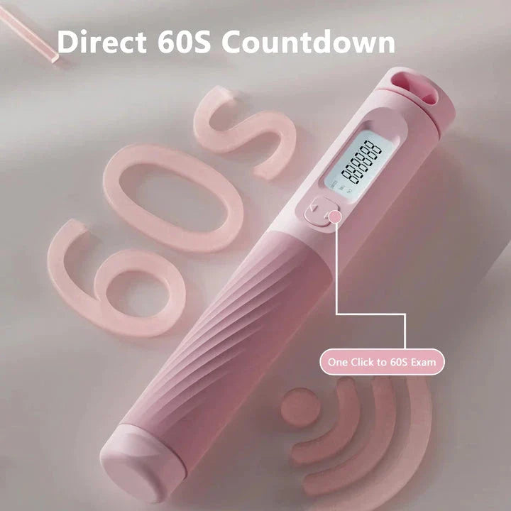 Trendha Cordless Jump Rope with Smart Fitness Tracking - Workout Companion with Digital Counter, Adjustable Intensity, and Quiet Design