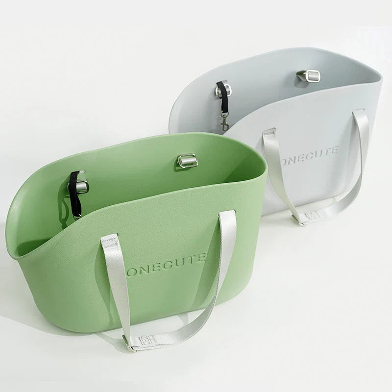 Breathable and waterproof pet shoulder bag for convenient outdoor adventures with your furry friend